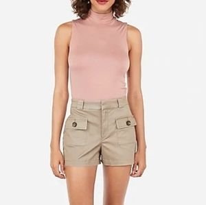 *NWT* High Waisted Patch Pocket Twill Shorts